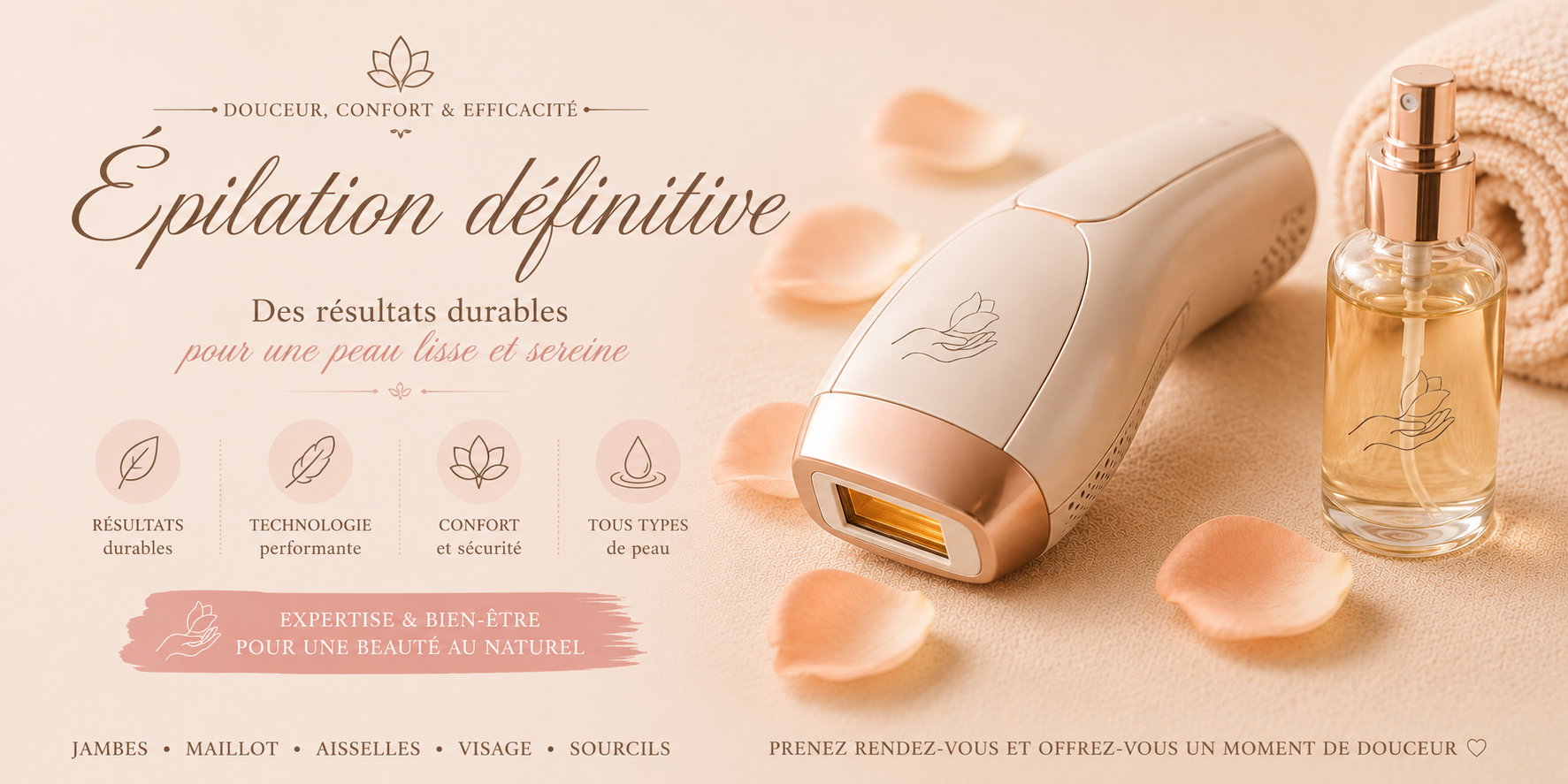 Bannière Epilation définitive