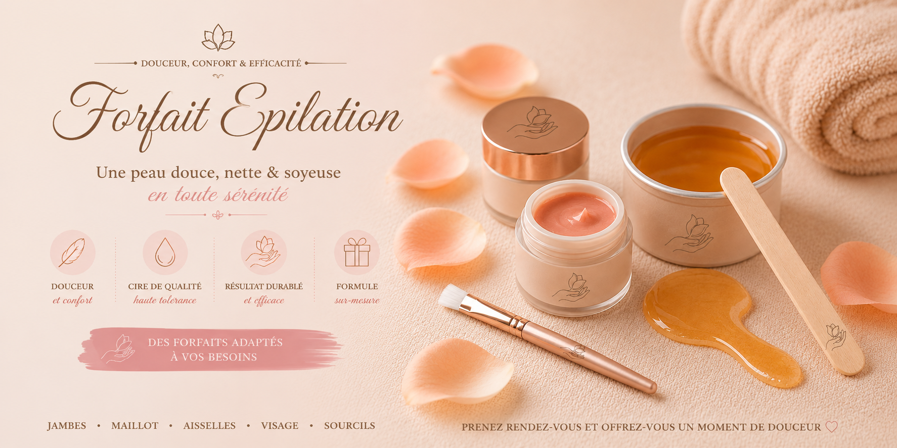 Bannière Forfaits épilation